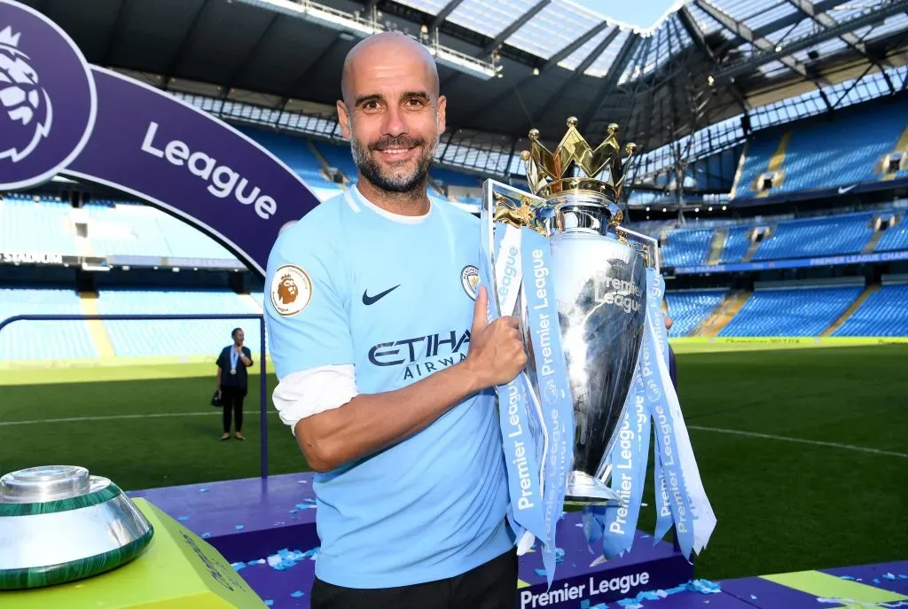 Josep Guardiola, Manager of Manchester City  (Photo by Michael Regan/Getty Images)