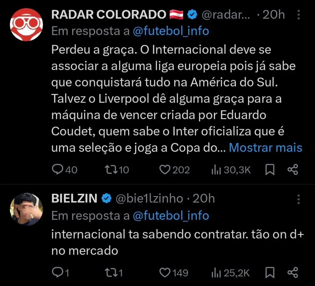 Repercussão via Twitter