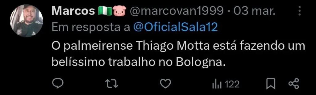 Repercussão via Twitter