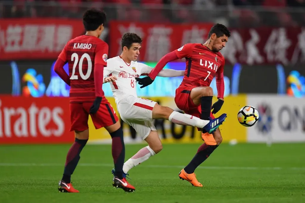 Oscar contra o Kashima Antlers. (Photo by Atsushi Tomura/Getty Images)