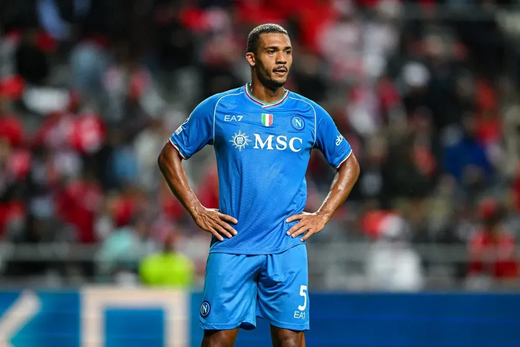 Zagueiro no duelo diante do Braga (Photo by Octavio Passos/Getty Images)