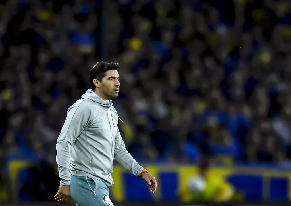 Abel Ferreira recebe pedido de desculpas do Belmonte. Foto: Marcelo Endelli/Getty Images