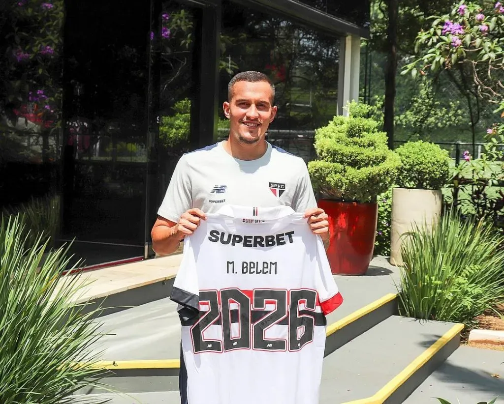 Matheus Belém acerta renovação até 2026 | Foto: Divulgação/saopaulofc