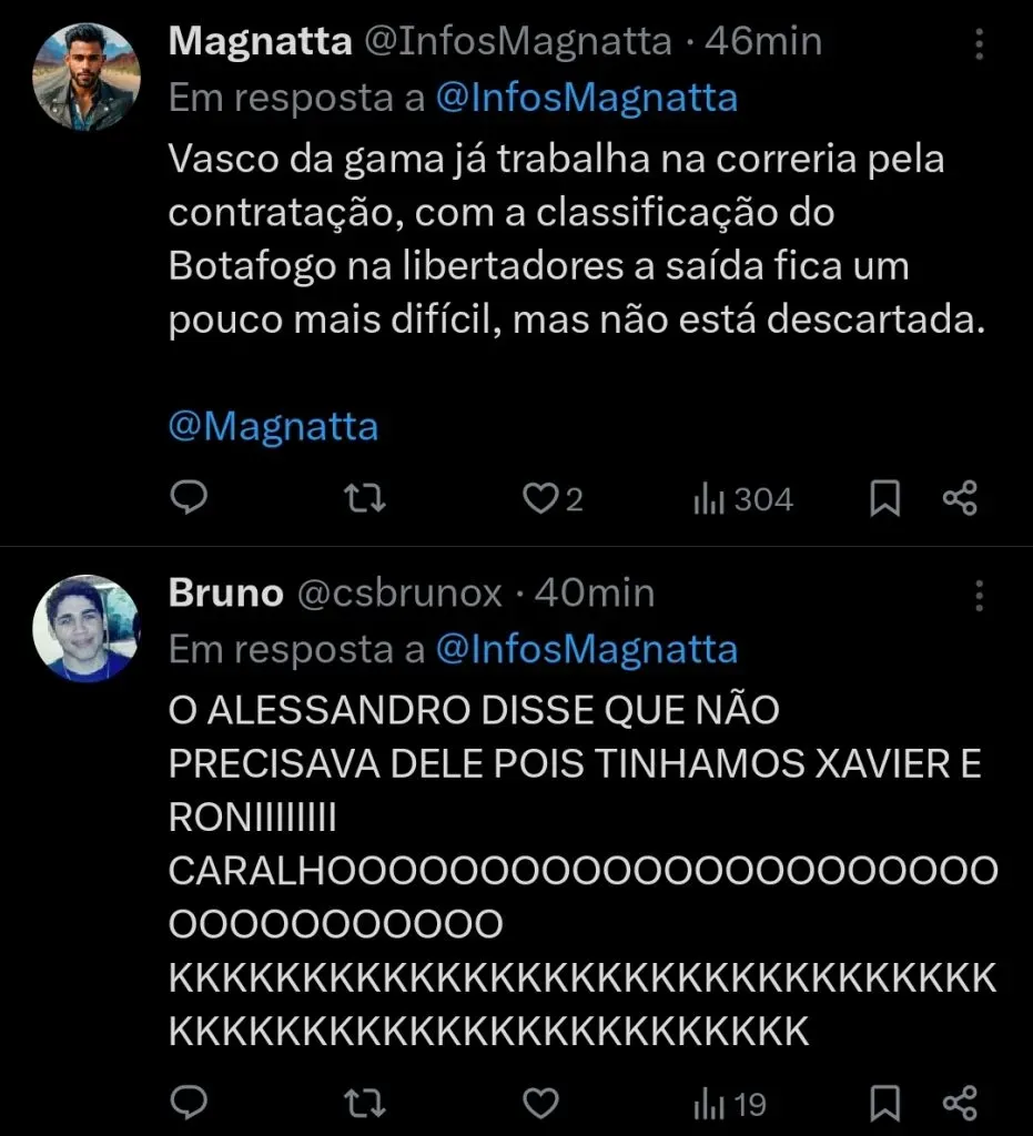 Repercussão via Twitter