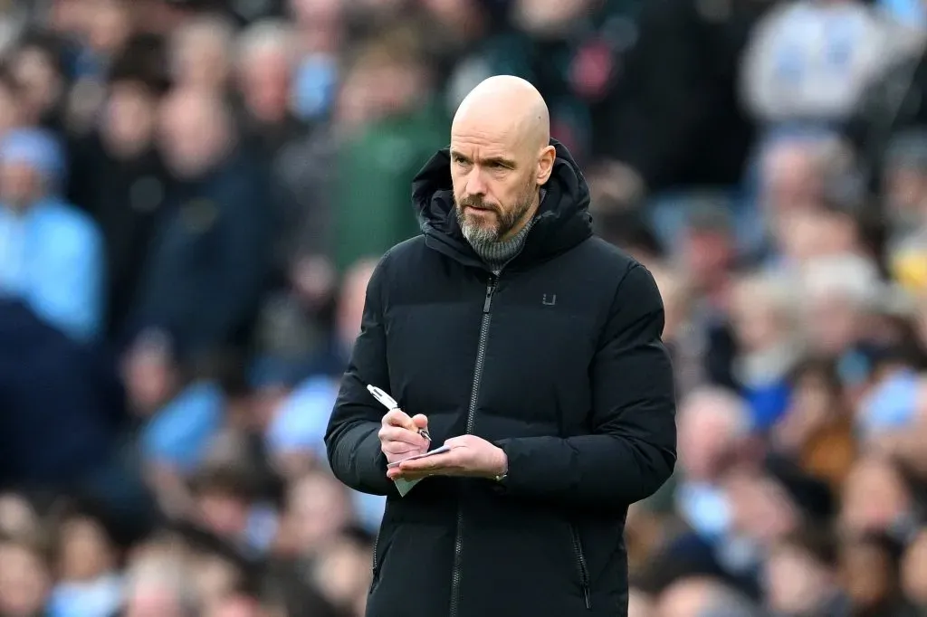 Erik ten Hag, Manager of Manchester United, (Photo by Michael Regan/Getty Images)