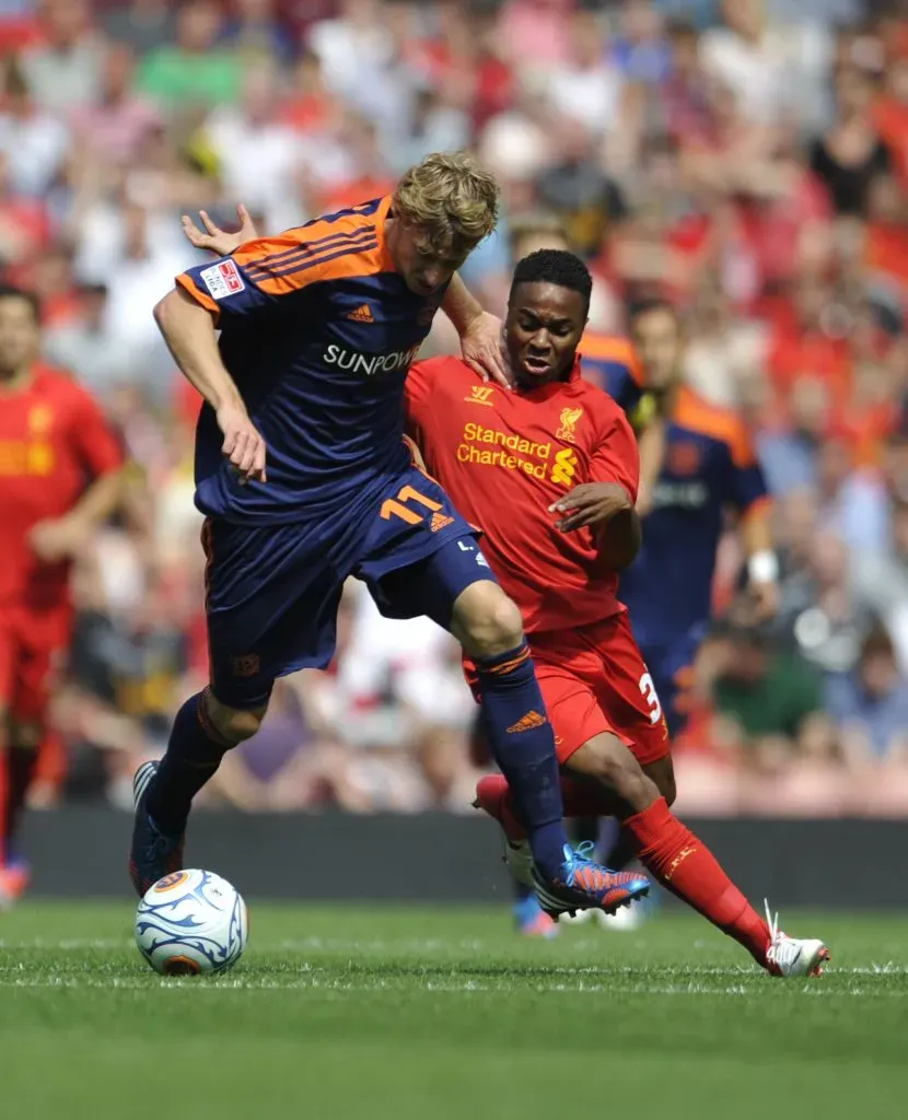 Liverpool x Bayer Leverkusen quando se enfrentaram em agosto de 2012. Foto: Clint Hughes/Getty Images