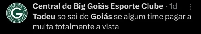 Repercussão via Twitter