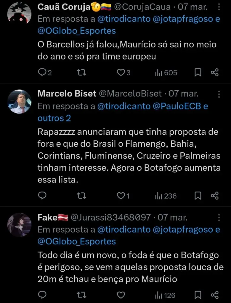Repercussão via Twitter