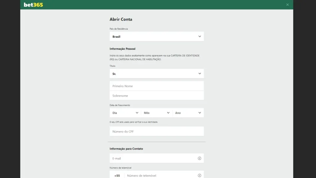 bet365-cadastro