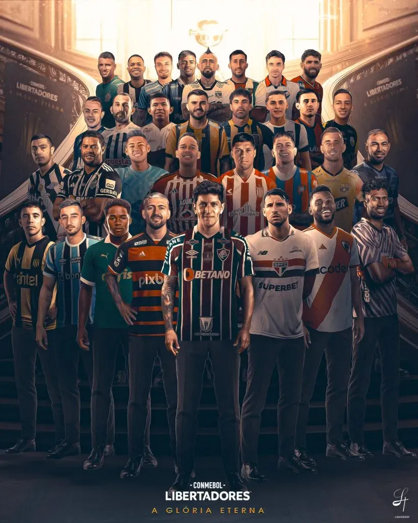 Pôster divulgado pela Conmebol. Arte: Divulgação