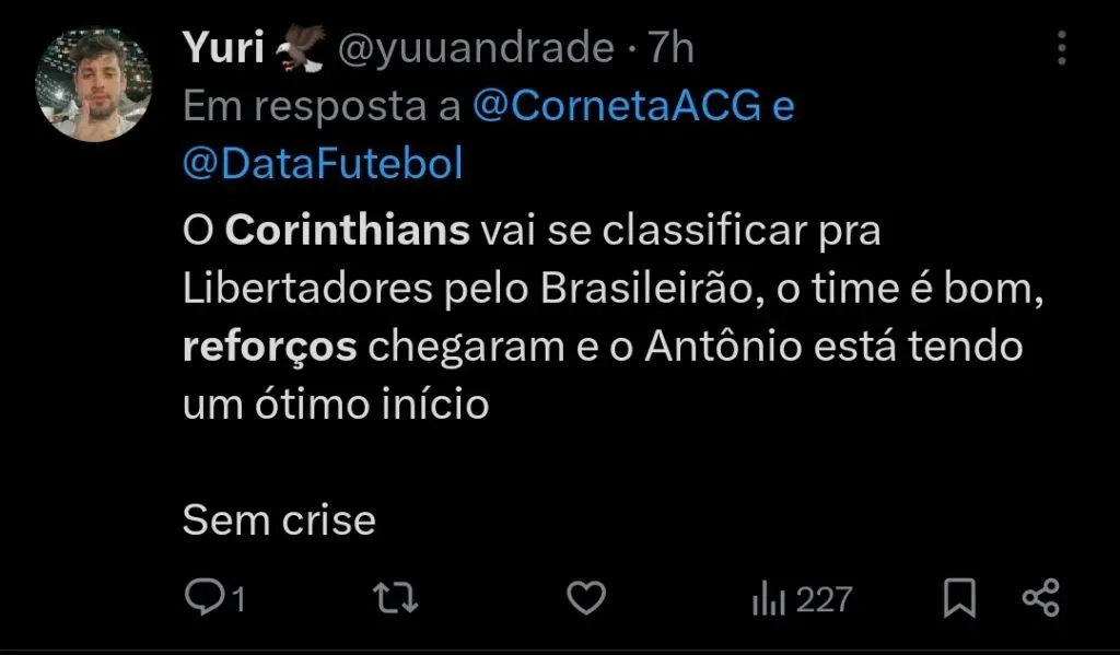 Repercussão via Twitter