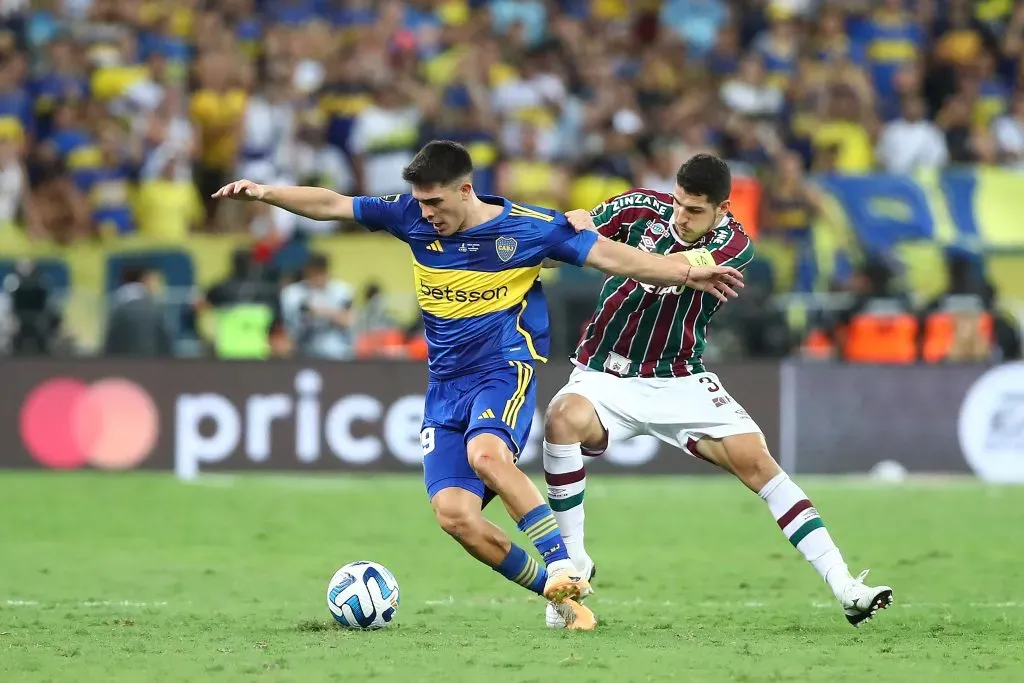 Vicente Taboda contra o Fluminense. (Photo by Raul Sifuentes/Getty Images)