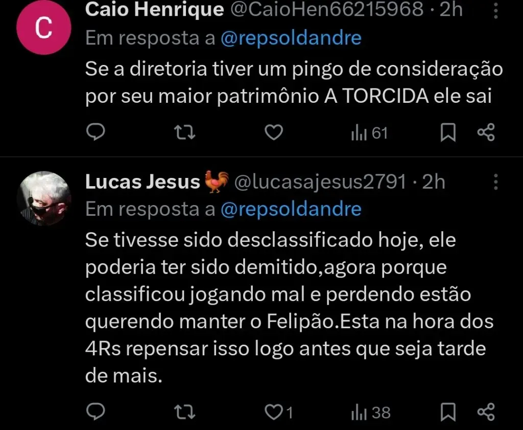 Repercussão via Twitter