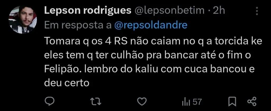 Repercussão via Twitter