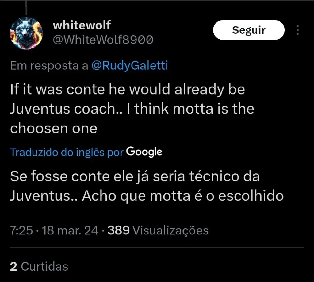 Repercussão via Twitter