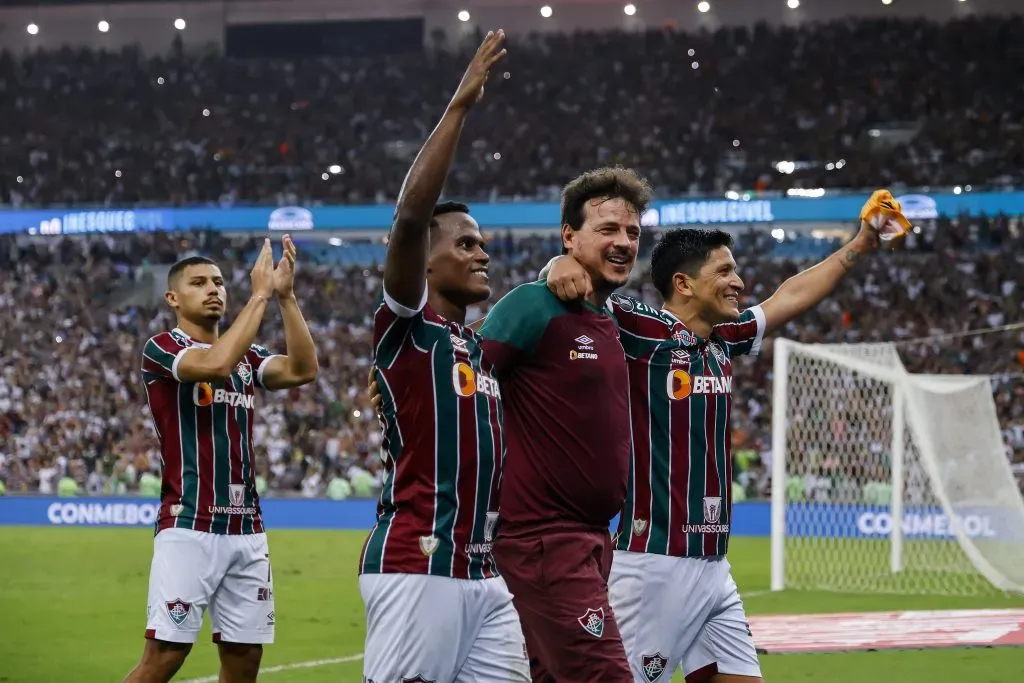 Jhon Arias, Fernando Diniz coach of Fluminense . (Photo by Wagner Meier/Getty Images)