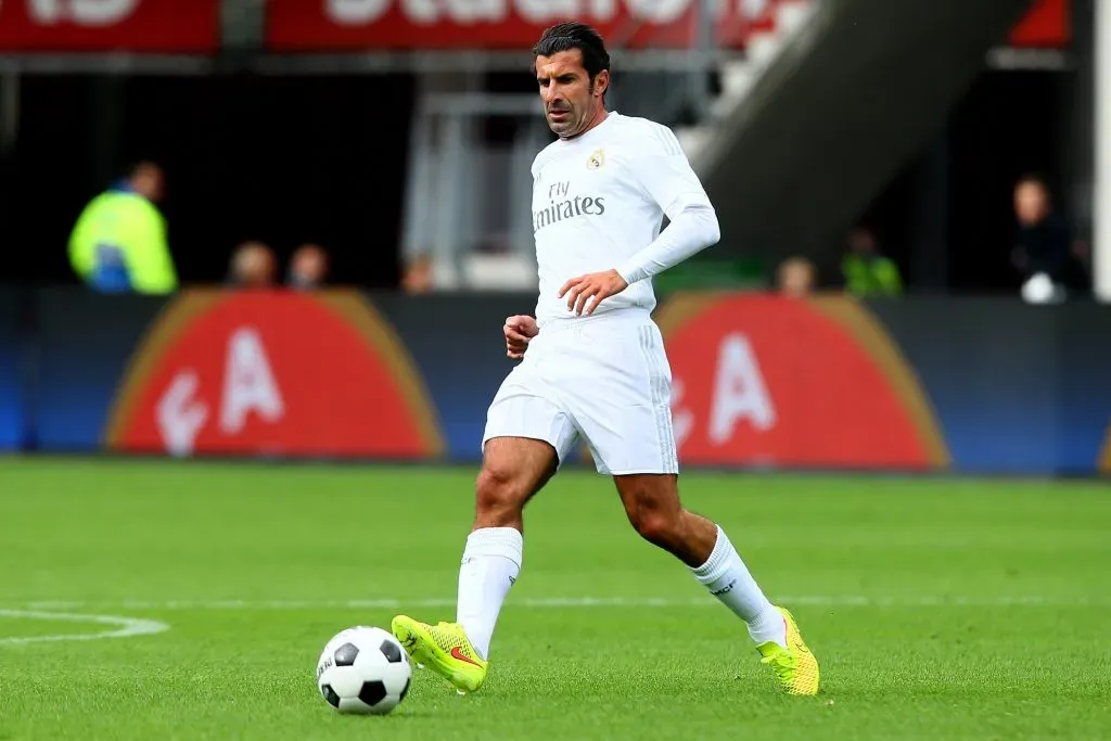 Luis Figo of Real Madrid (Photo by Christof Koepsel/Getty Images for Laureus)