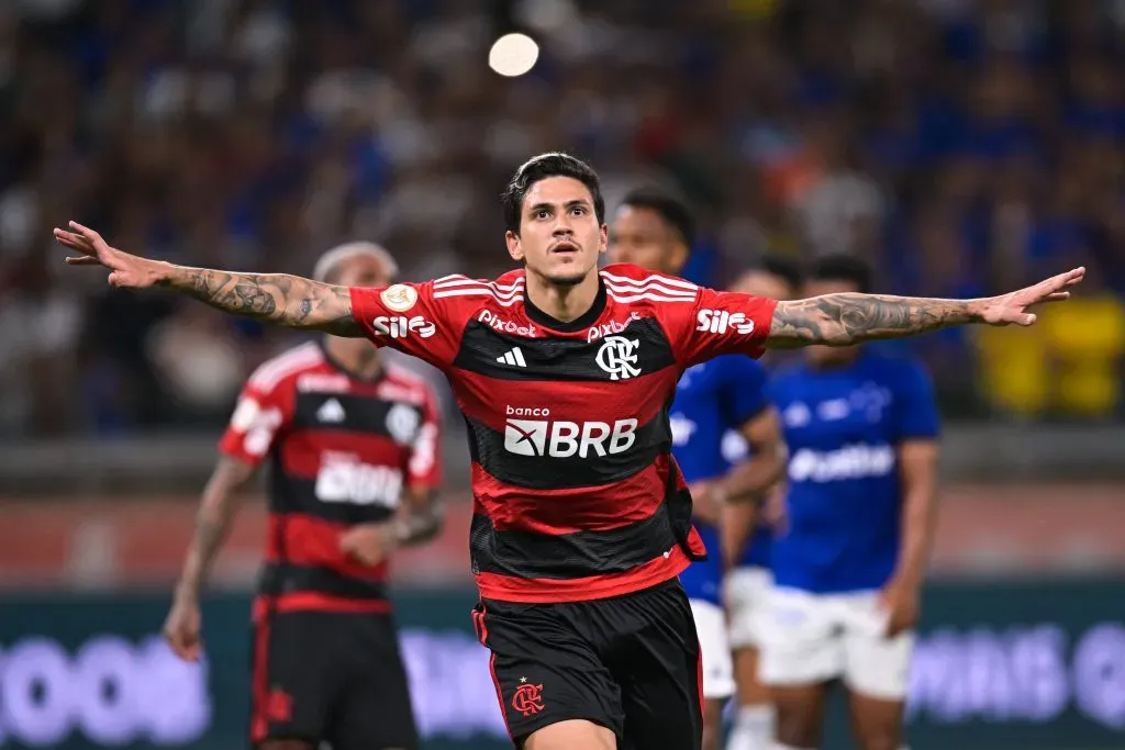 Pedro of Flamengo . (Photo by Pedro Vilela/Getty Images)