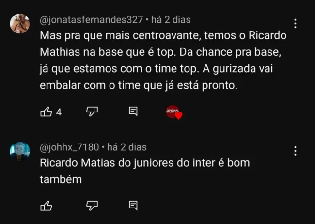 Repercussão via YouTube