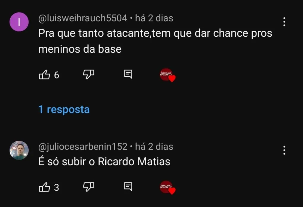 Repercussão via YouTube