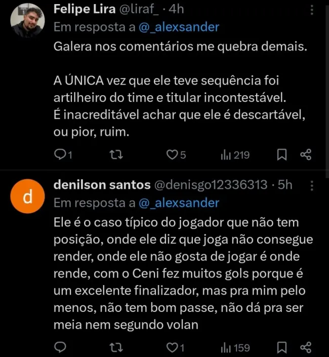 Repercussão via Twitter