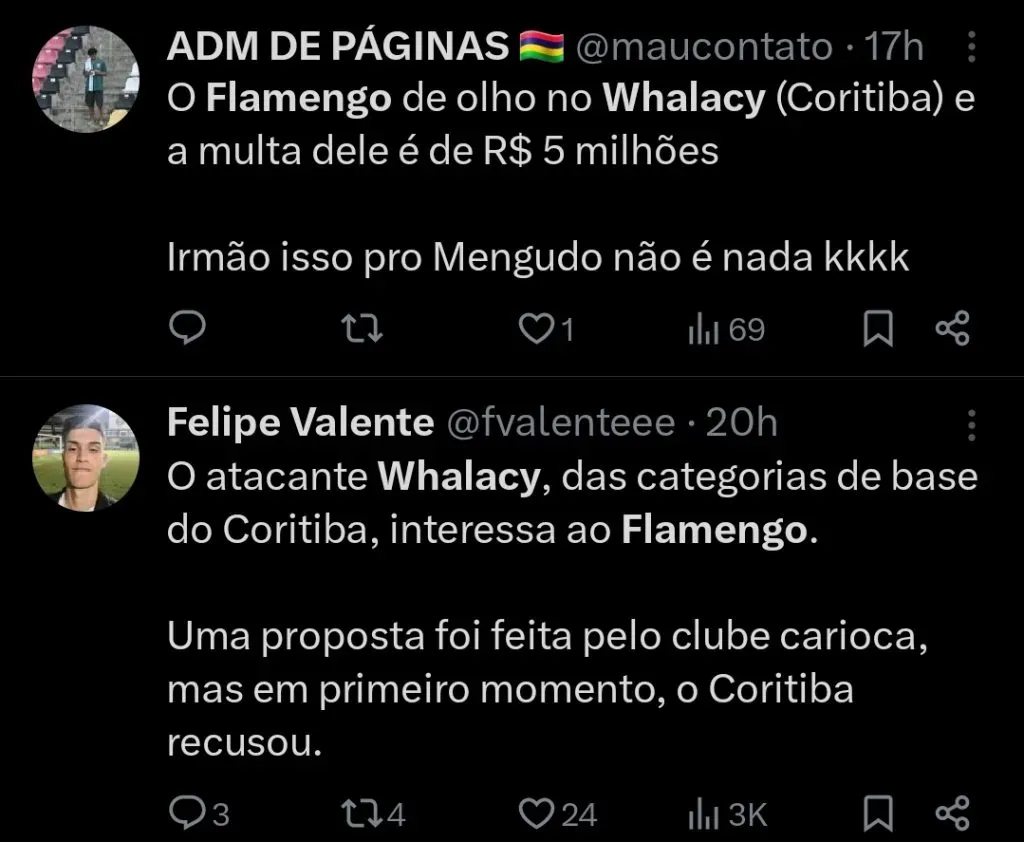 Repercussão via Twitter