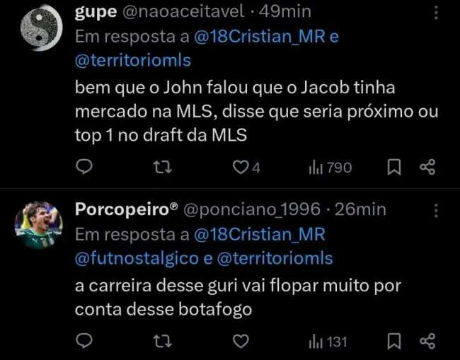 Repercussão via Twitter
