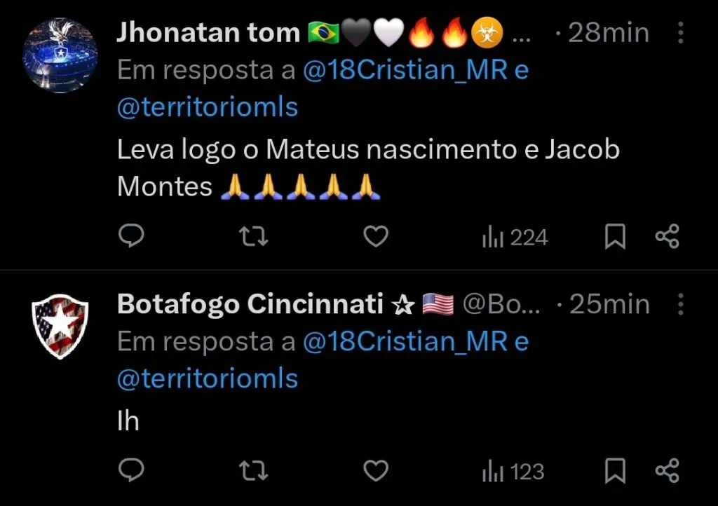 Repercussão via Twitter