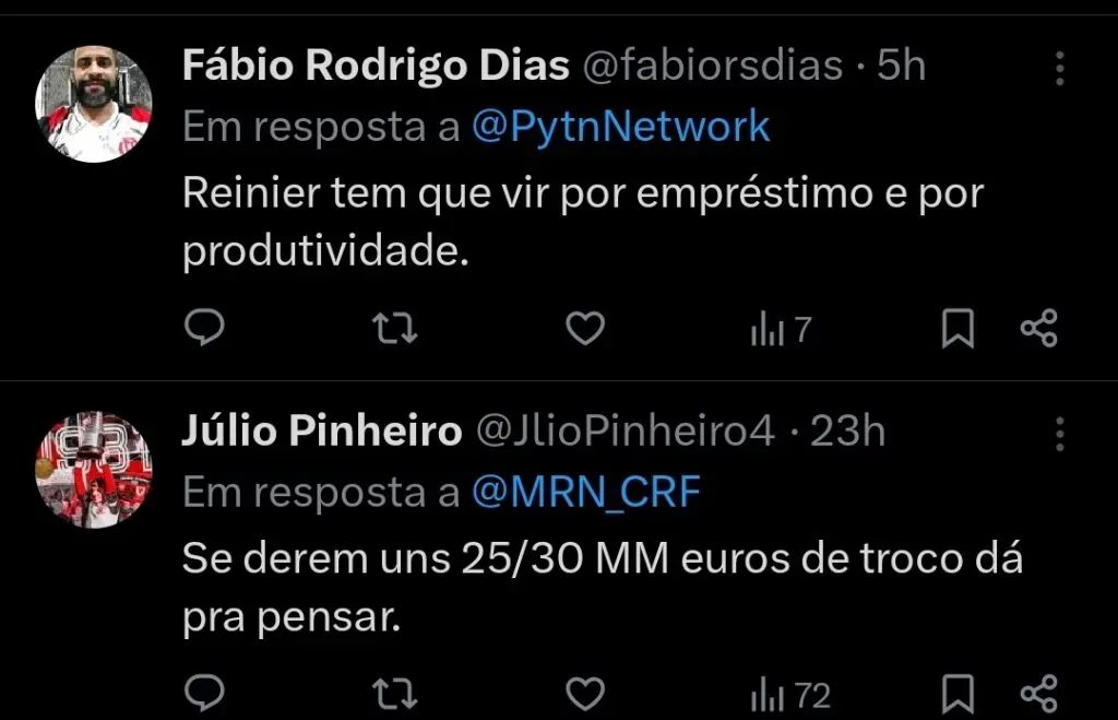 Repercussão via Twitter
