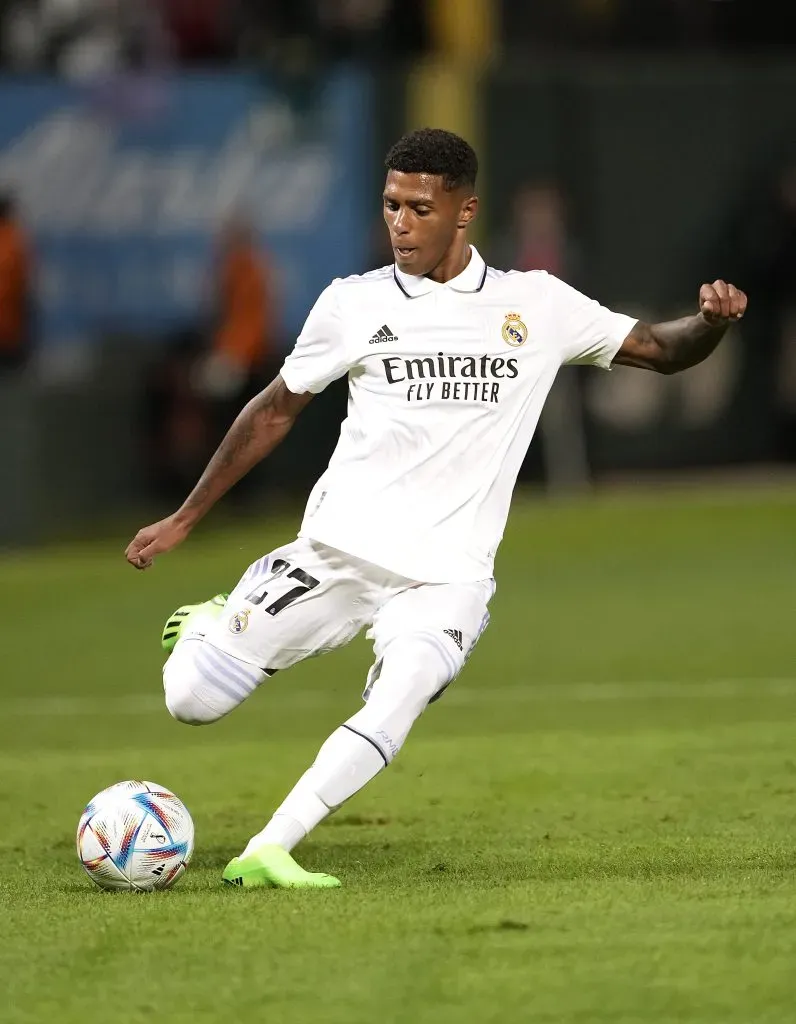 Tobias em ação pelo Real Madrid. (Photo by Thearon W. Henderson/Getty Images)