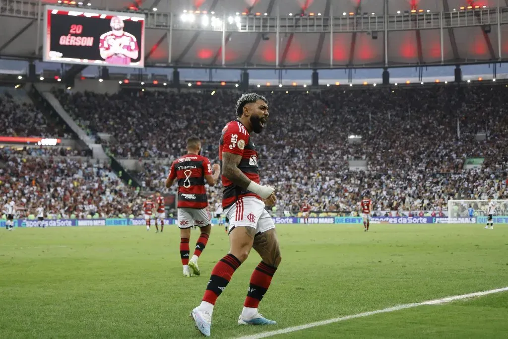 Gabi em um clássico diante do Vasco. (Photo by Wagner Meier/Getty Images)