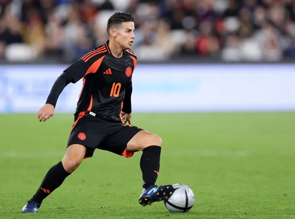 James em ação pela Colômbia. (Photo by Warren Little/Getty Images)