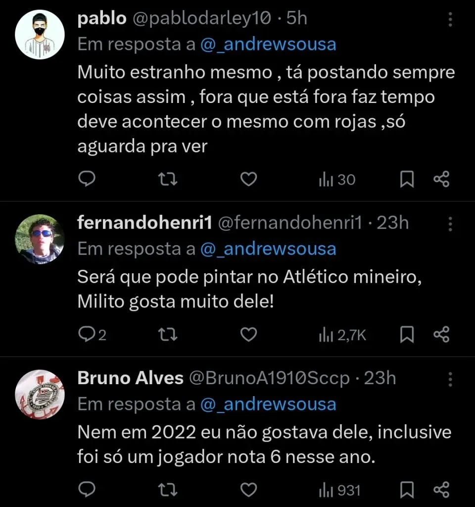 Repercussão via Twitter