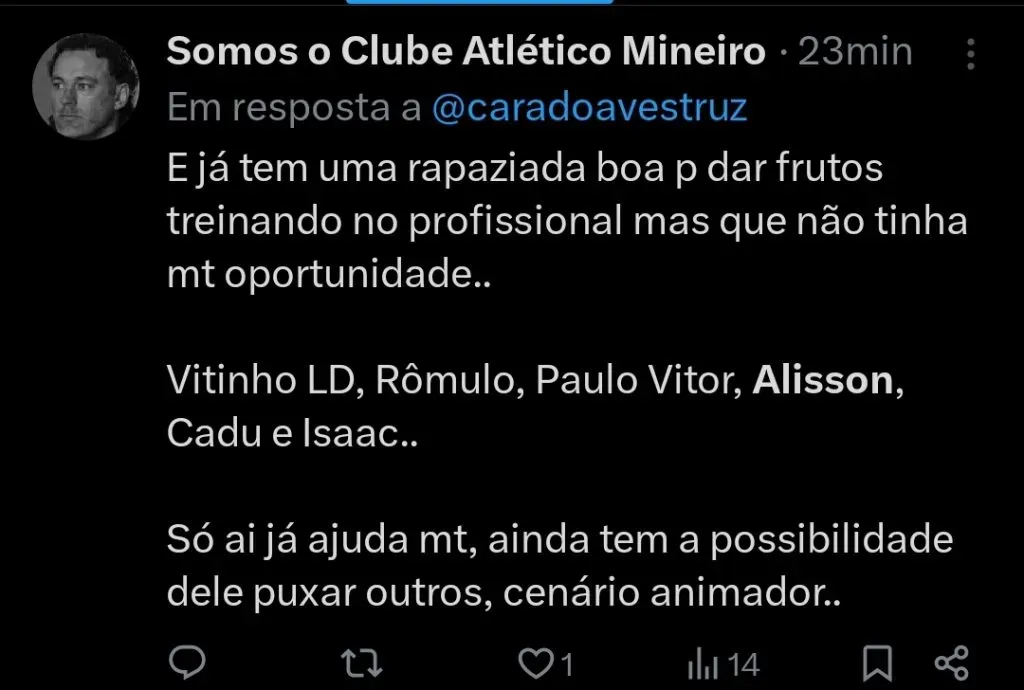 Repercussão via Twitter
