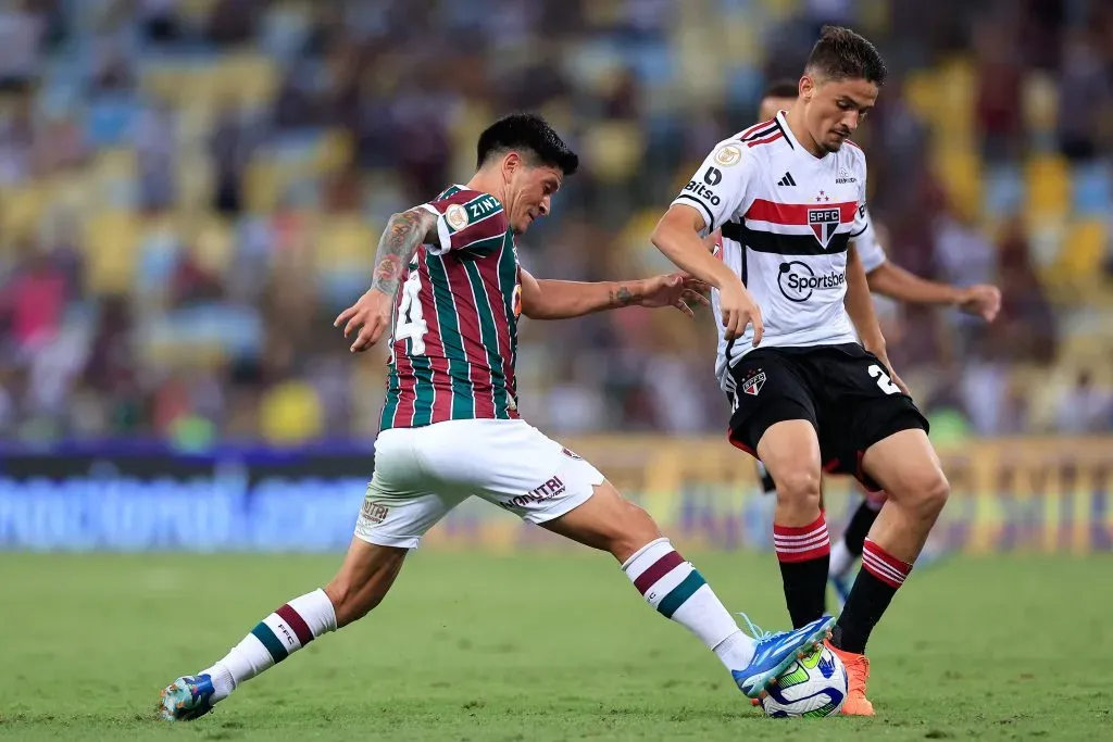Germán Cano em ação contra o São Paulo. (Photo by Buda Mendes/Getty Images)