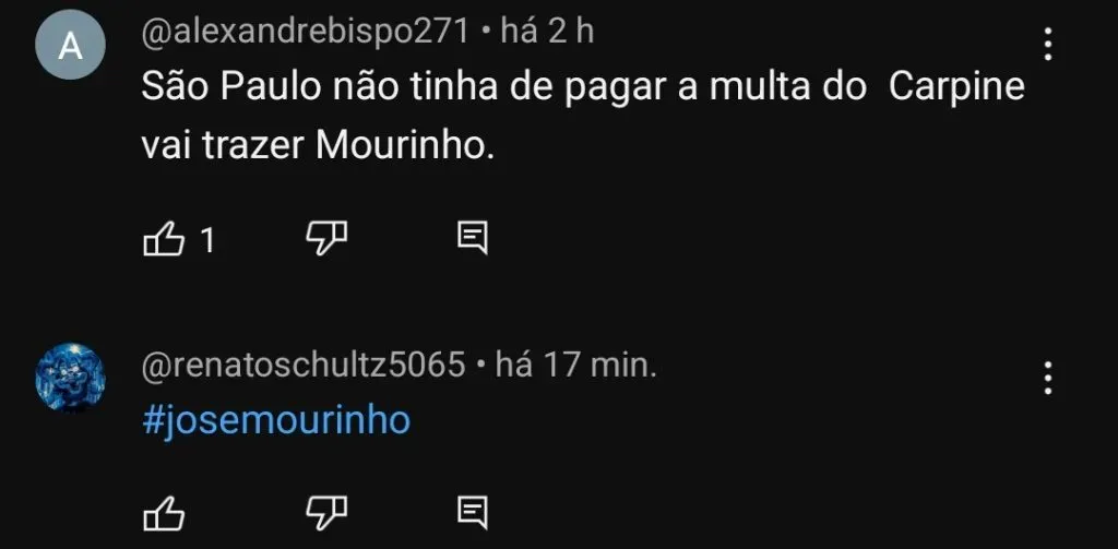Repercussão via YouTube
