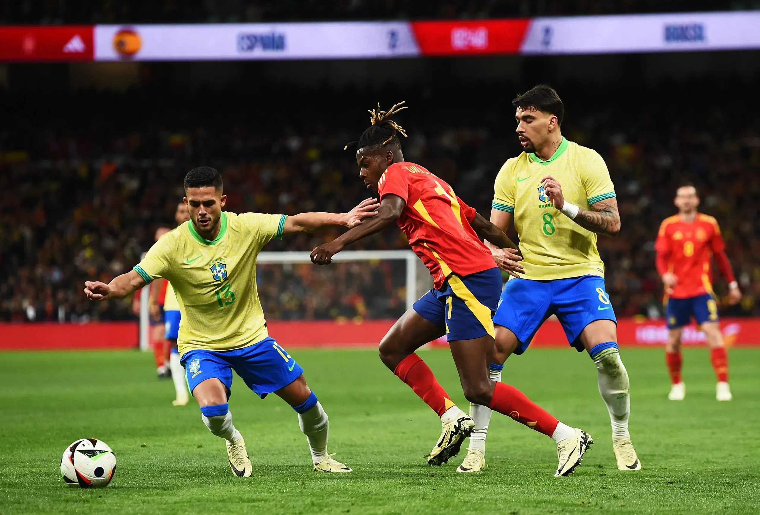 Lucas Paquetá salva Brasil da derrota. Foto: Denis Doyle/Getty Images