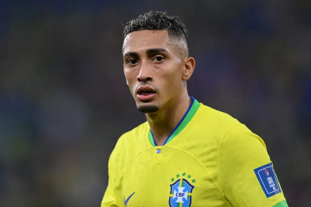 Raphinha of Brazil . (Photo by Justin Setterfield/Getty Images)