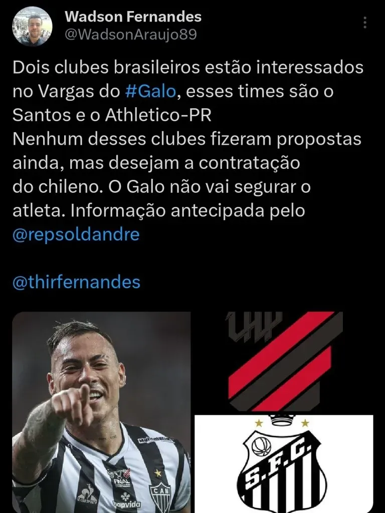 Repercussão via Twitter