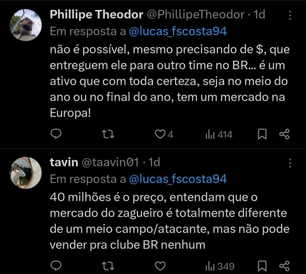 Repercussão via Twitter