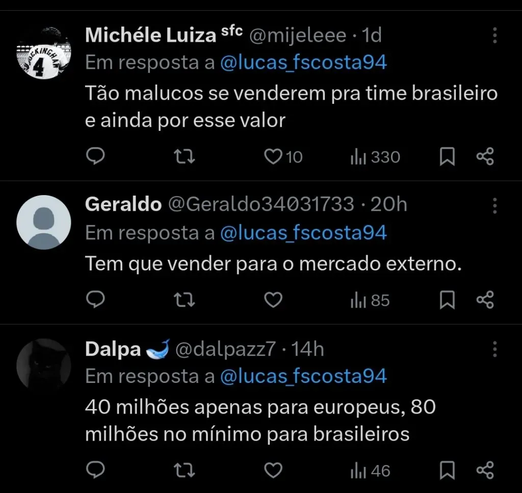 Repercussão via Twitter