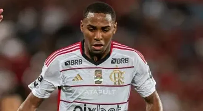 Lorran, jogador do Flamengo.  FOTO: PAULA REIS/FLAMENGO