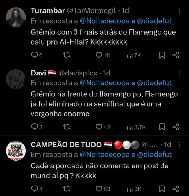 Repercussão via Twitter