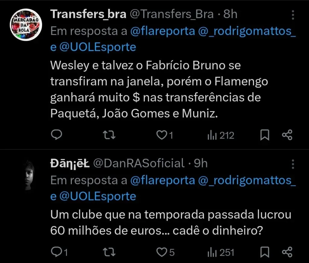 Repercussão via Twitter