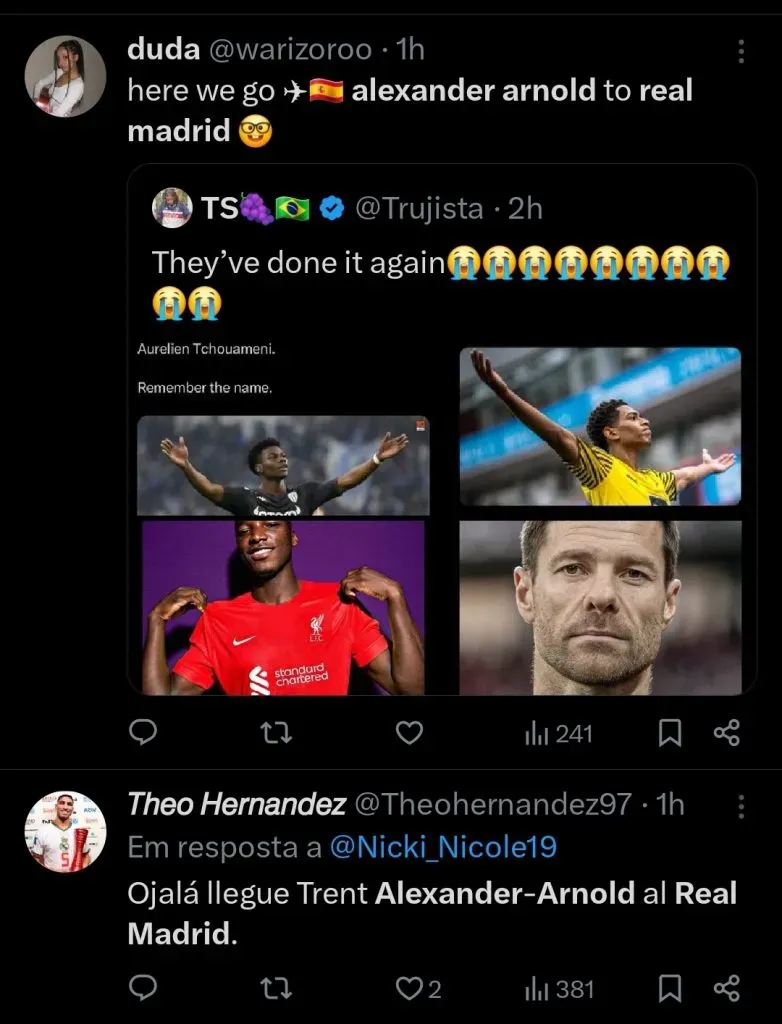 Repercussão via Twitter