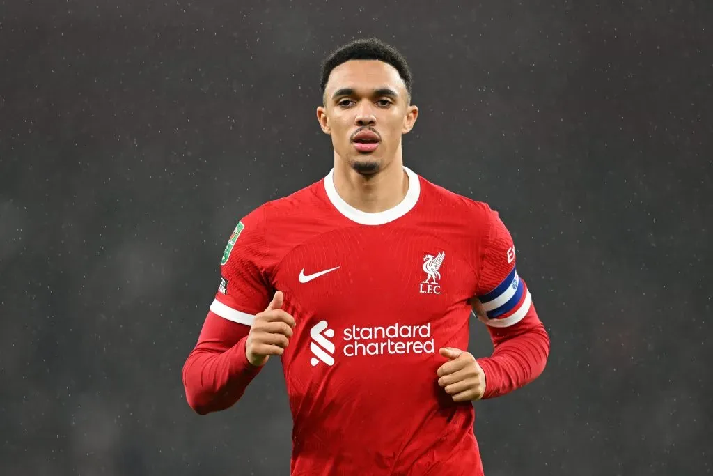 Trent Alexander-Arnold em ação pelo Liverpool. (Photo by Michael Regan/Getty Images)
