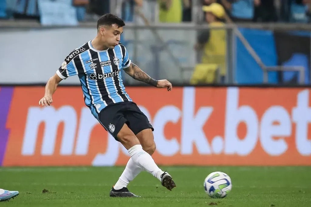 Cristaldo em partida pelo Grêmio na Arena. (Photo by Pedro H. Tesch/Getty Images)