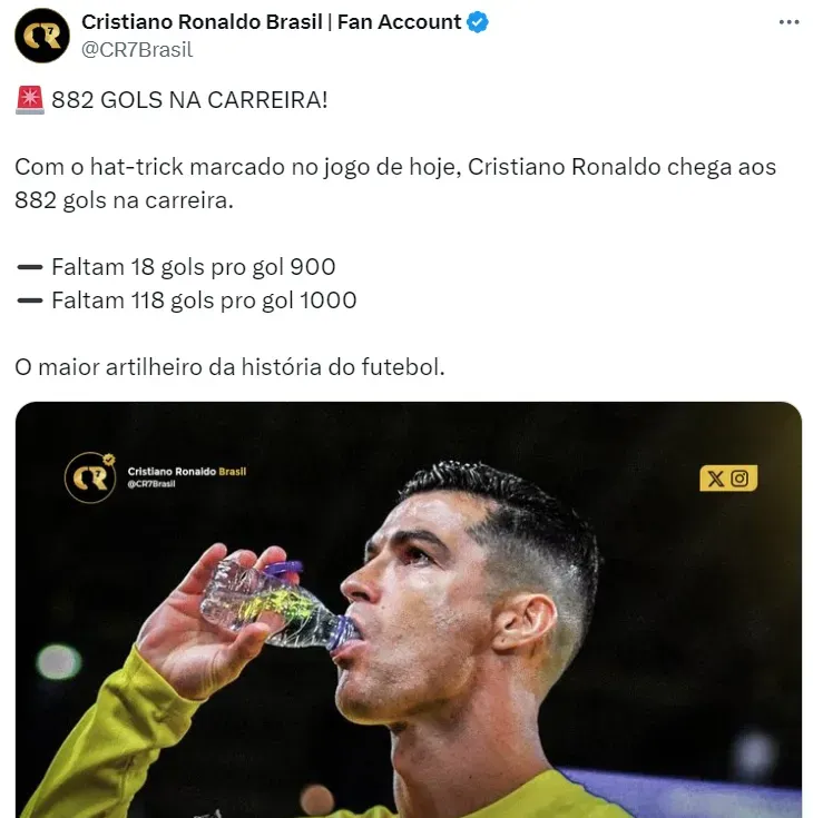 Créditos: Cristiano Ronaldo Brasil.