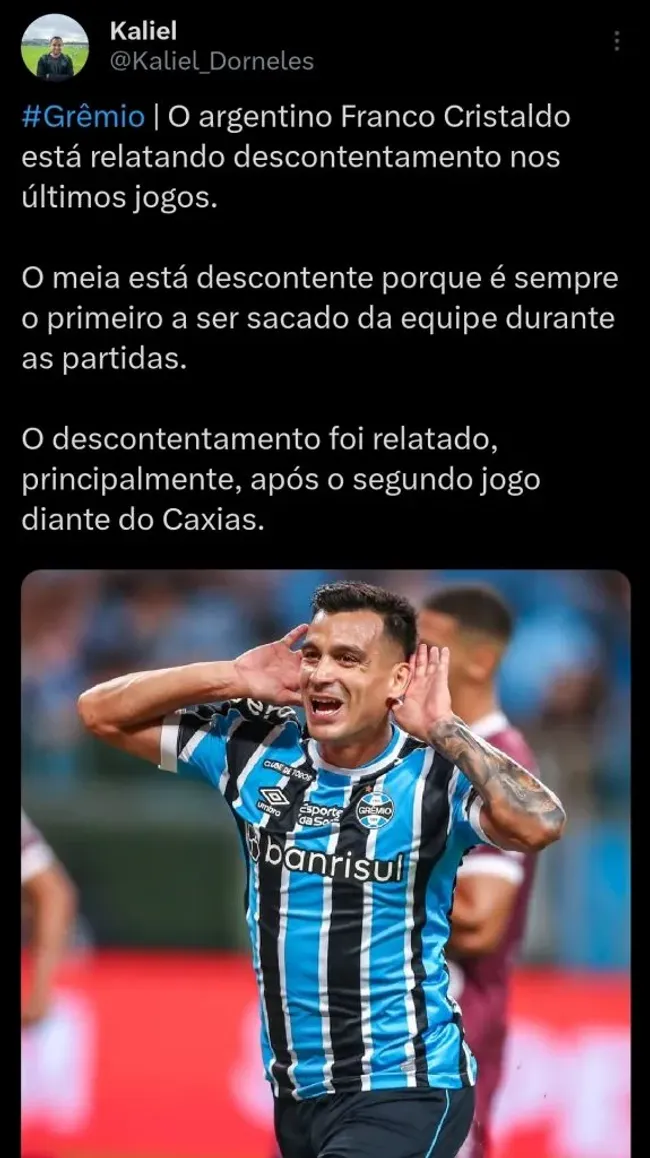 Repercussão via Twitter
