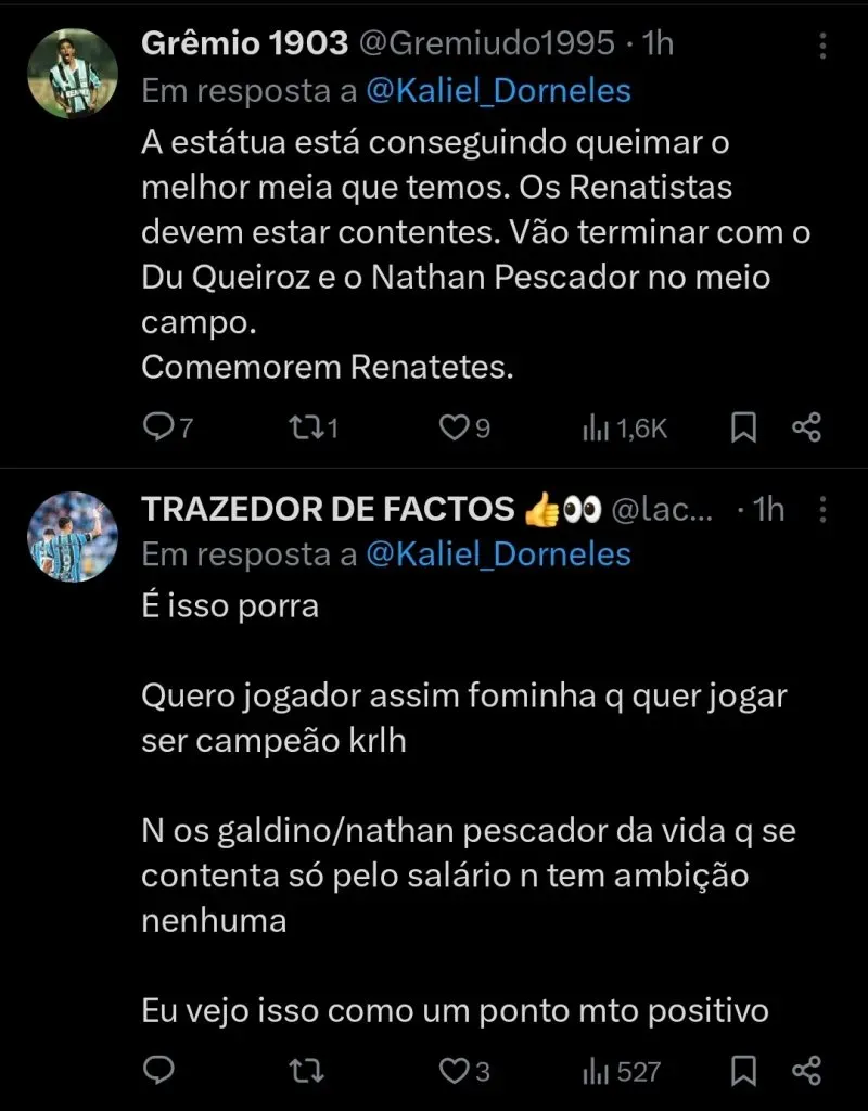 Repercussão via Twitter